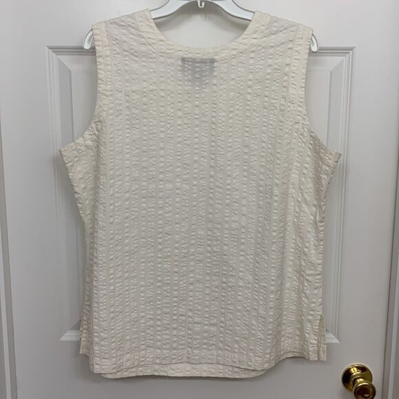 Denim & Company size 1X sleeveless dress textured tank - Picture 2 of 7